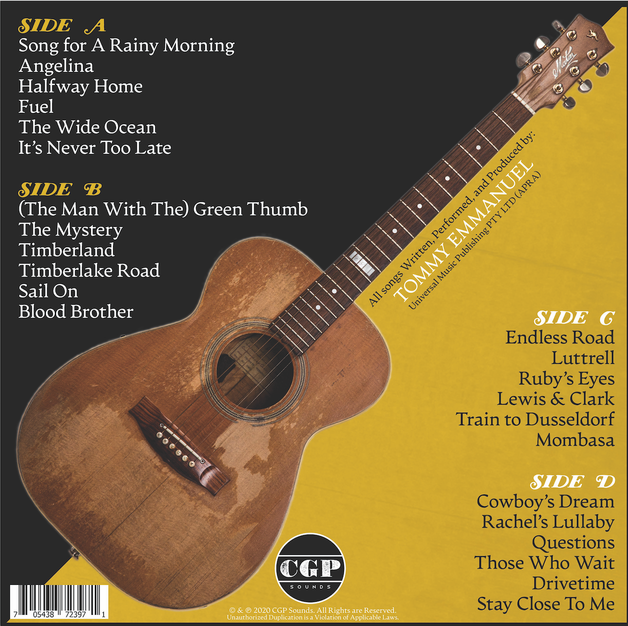 The Best of Tommysongs Double Vinyl (2020)